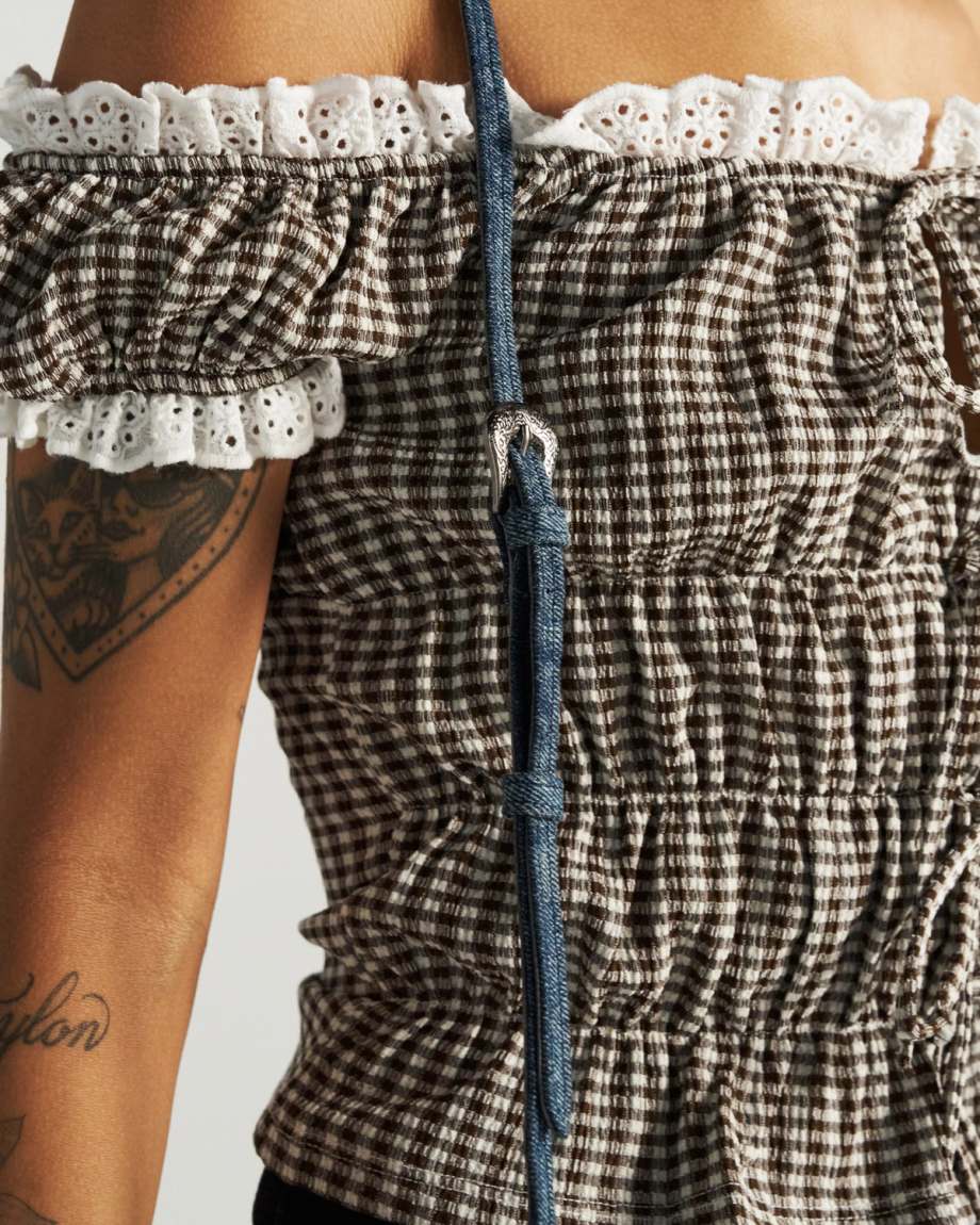 Denim Shoulder Bag - Image 4