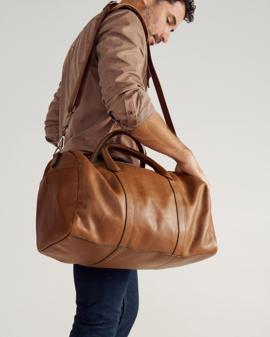 Lightweight Leather Duffle - Image 2