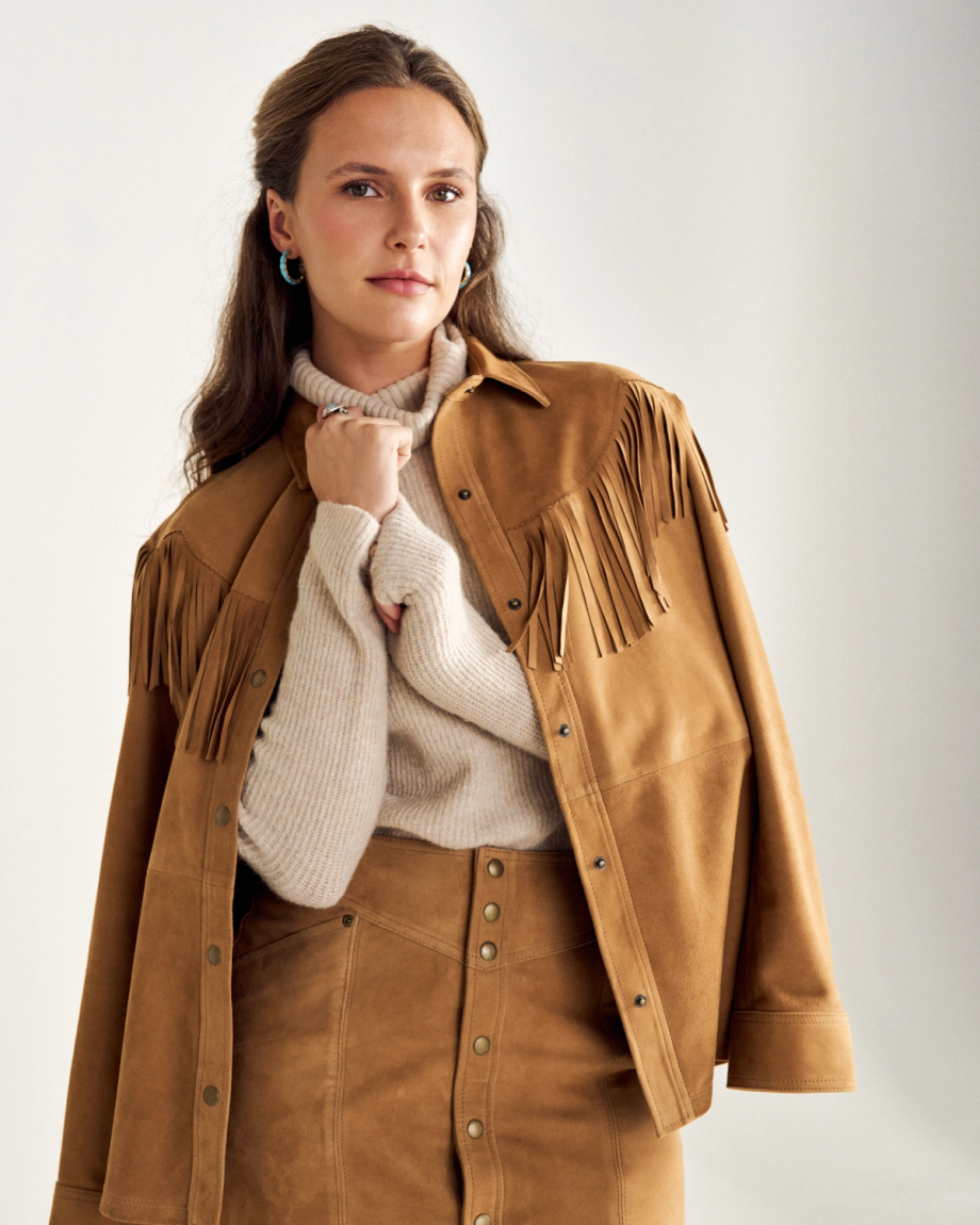 Women's Suede Shacket - Image 4
