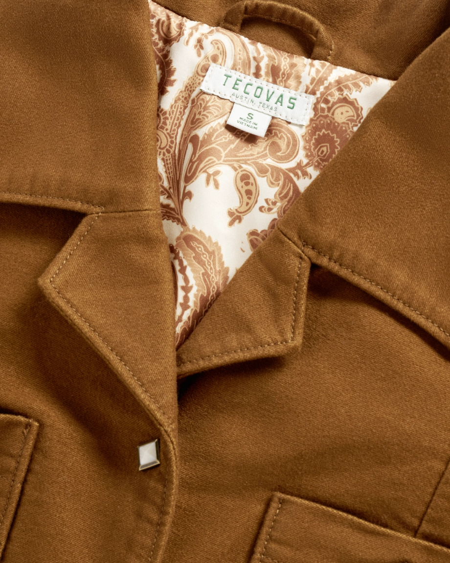 Women's Moleskin Pearl Snap Jacket - Image 5