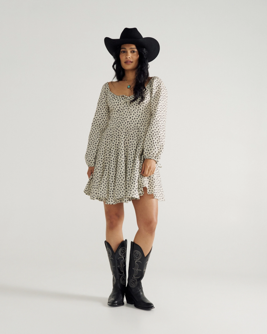Women's Long Sleeve Mini Dress - Image 3
