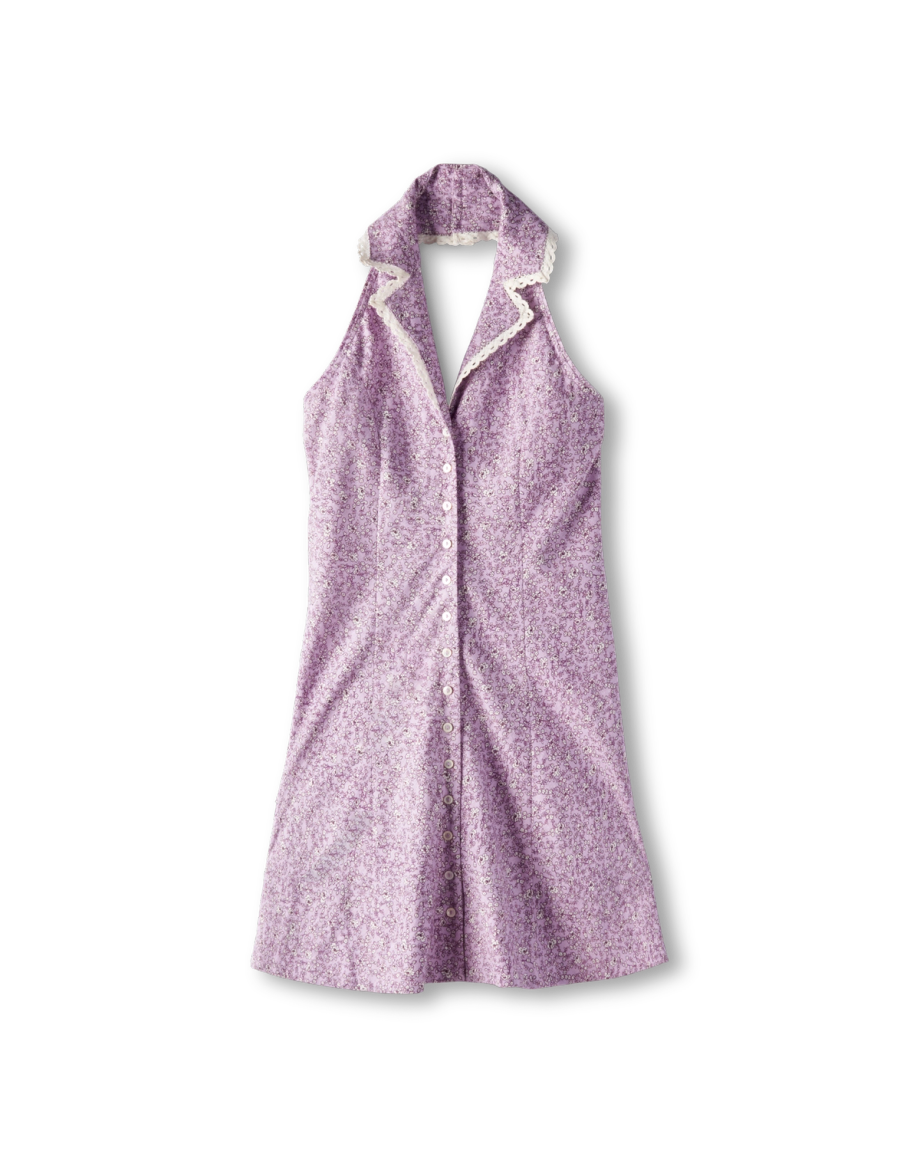 Women's Sleeveless Collared Mini Dress - Image 5