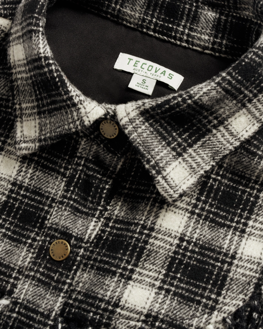 Women's Plaid Fringe Shacket - Image 5