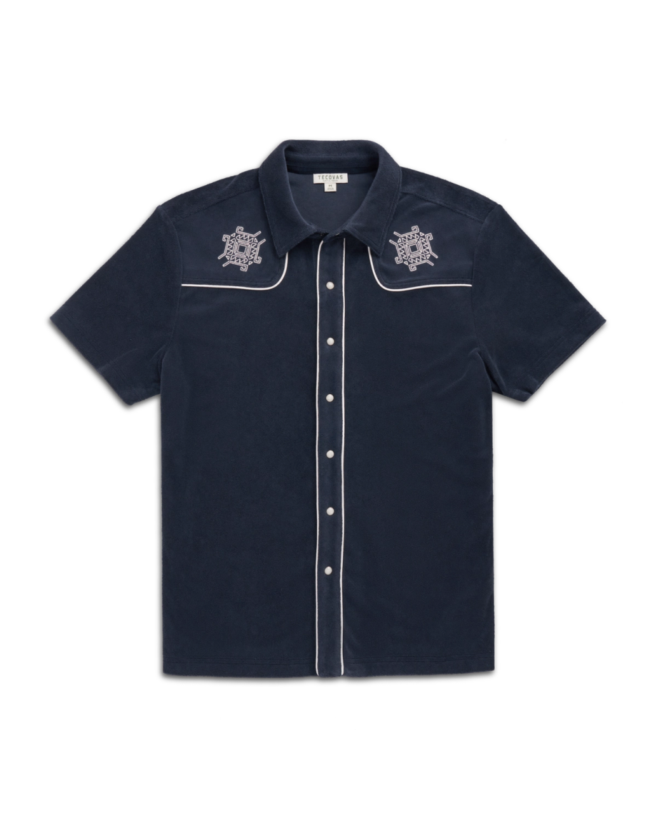 Men's Terry Pearl Snap